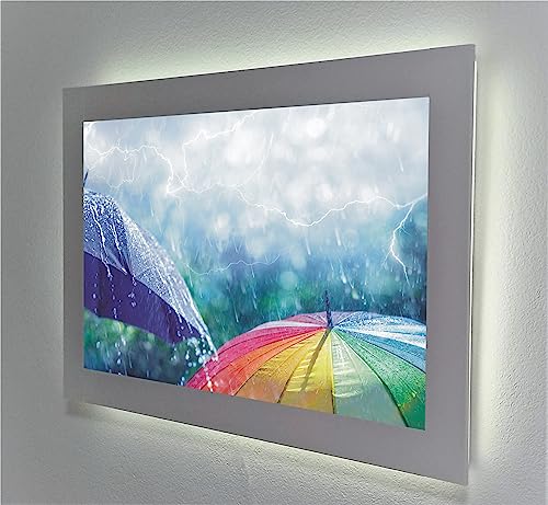 Parapluie rétro-éclairé pour éviter les flaques grâce à l'éclairage latéral