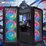 STGAubron Gaming PC Desktop, Radeon RX 590 8G GDDR5, AMD Athlon 3000G 3.5G, 16G DDR4, 512G SSD, 600M WiFi, BT 5.0, RGB Fan x4, Windows 11 Home - Image 3