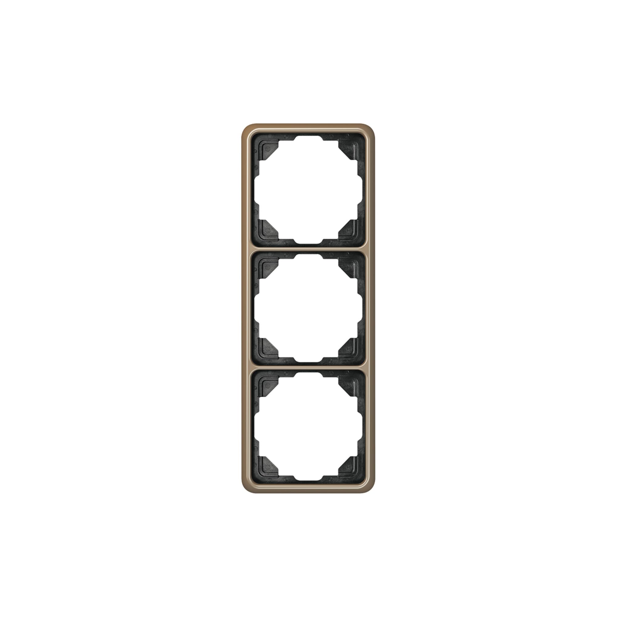 Jung CD583GB cadre pour 3 prises de courant au design épuré gris brillant