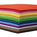 Produktbild flic-flac 42 Stück Filzstoffbögen zum Basteln, Quadrate aus Vlies, 10 cm x 10 cm, 1 mm dick (10 x 10 cm).