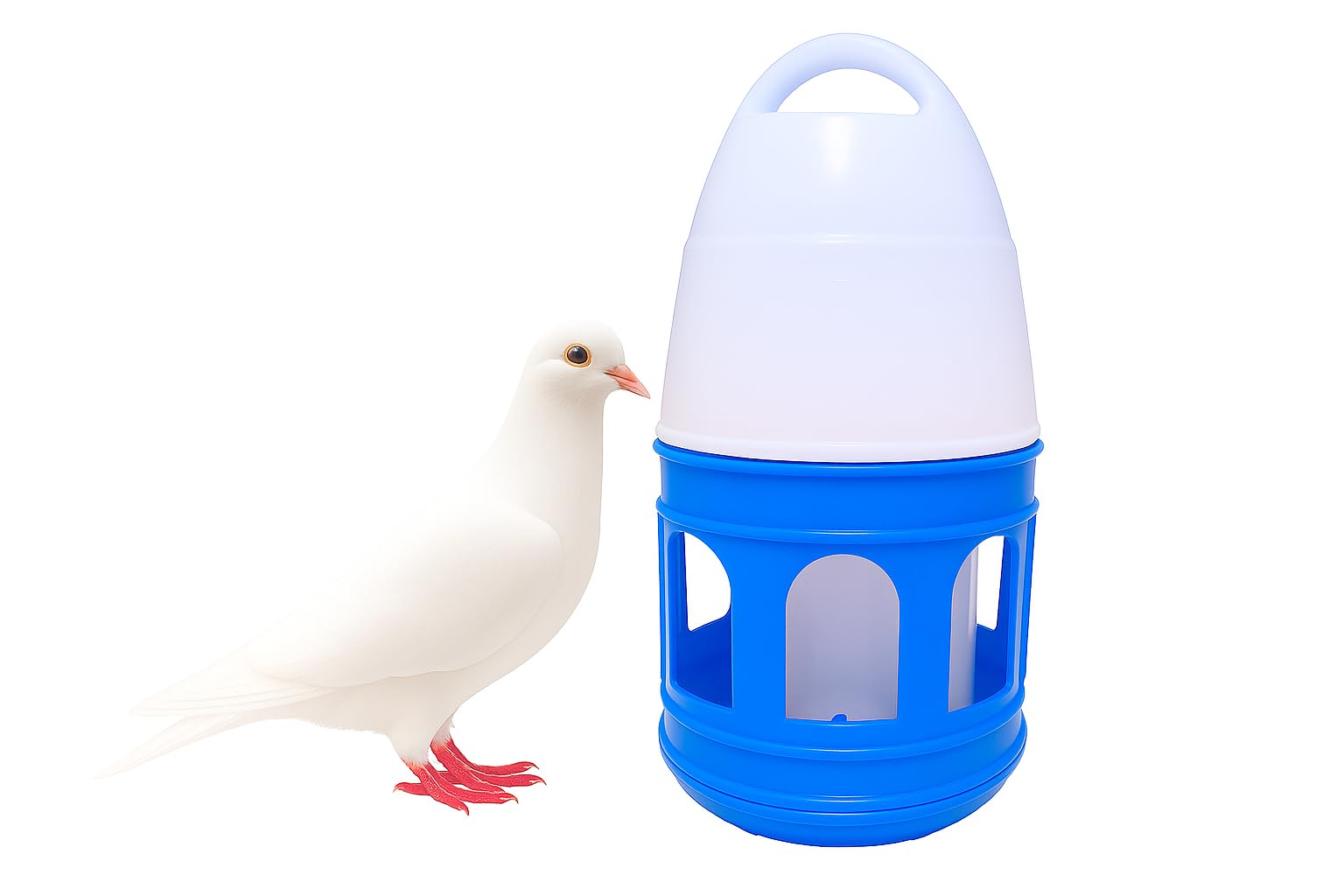 G P S™ Imported Pigeon Water Drinker - 3 Litre : Blue Color-image-23