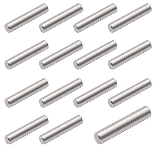 weideer 15pcs 0.197 inx1.260 in 304 acero inoxidable pasador cilíndrico se utiliza para accesorios de reemplazo de estantes G-003-0.197x1.260 in