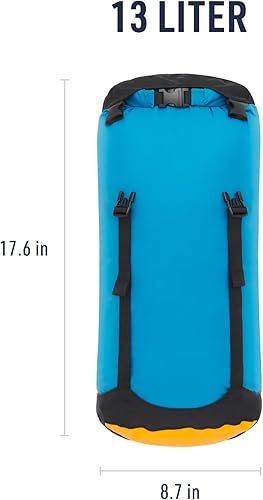 Miniatura 5 de Sea to Summit eVac Bolsa seca de compresión, impermeable, 13 litros, azulejo turco azul
