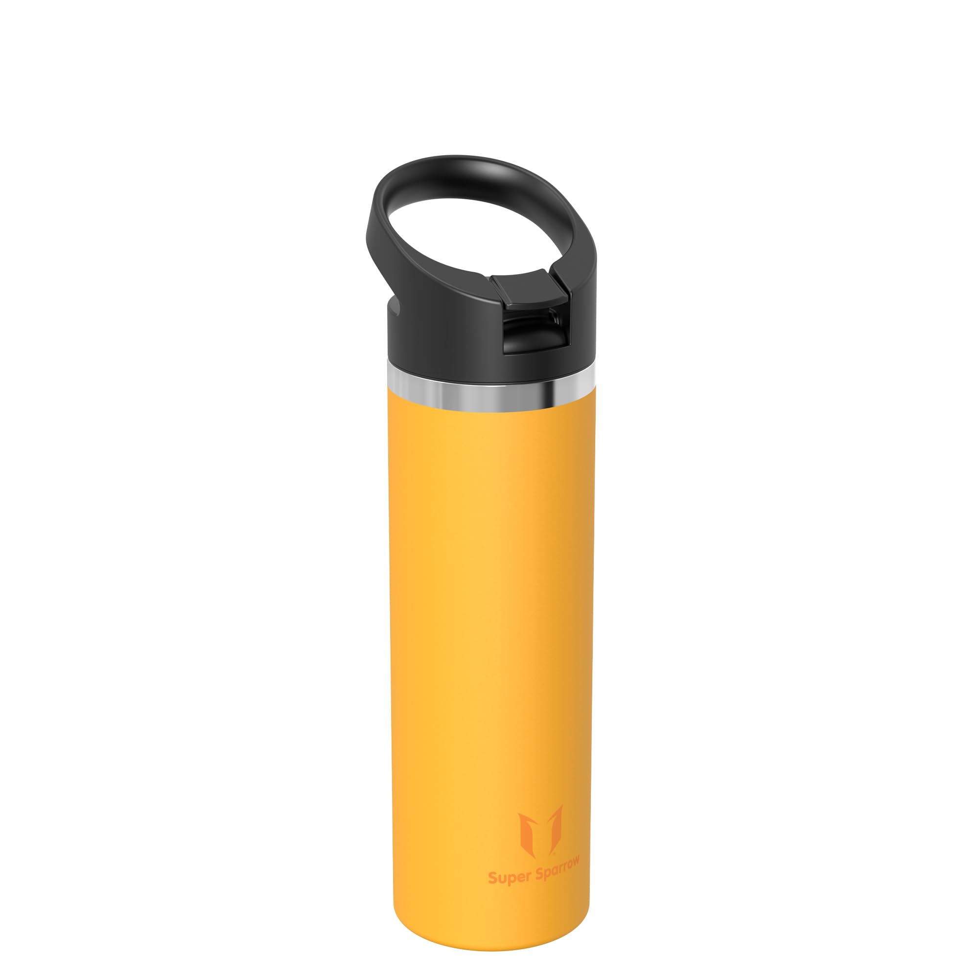 Super Sparrow Water Bottle Insulated - 500ml, 750ml, 1000ml, 1.2L, 1.5L - Wide Mouth Metal Bottle - SwivelSip Flask - BPA Free, Leak Proof - Ergonomic Straw Water Bottles for Gym, Travel, Sports — view 2