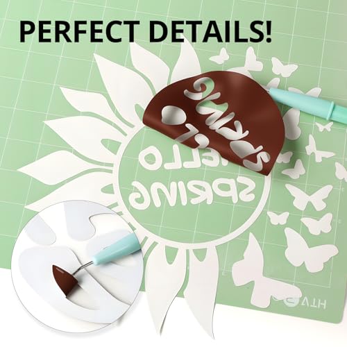 Image of HTVRONT HTV Rolls Heat Transfer Vinyl - 12 inch x 8ft Brown HTV Sheets for Shirts, Iron on Vinyl for All Cutting Machine - Easy to Cut & Weed for Heat Transfer Design (Brown)