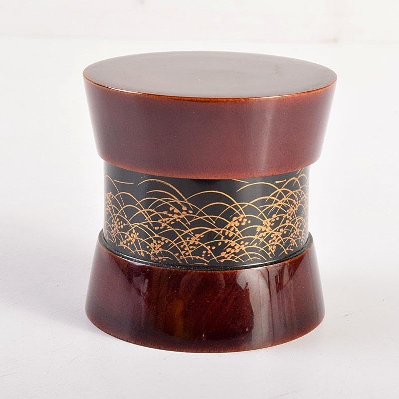 茶道具池端治峰造 榉目スリ花筏蒔絵金輪寺(共箱) 茶道具池端治峰造 茶道具池端治峰造 榉目スリ花筏蒔絵金輪寺(共箱) 茶道具池端治峰造