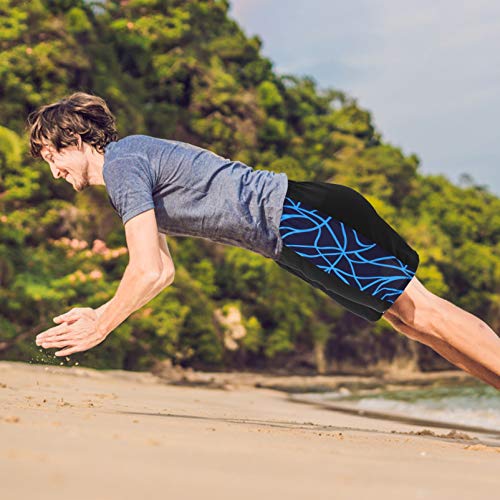 VALICLUD Calção de Banho Masculino de Poliéster de Secagem Rápida Calção de Banho para Menino Piscin