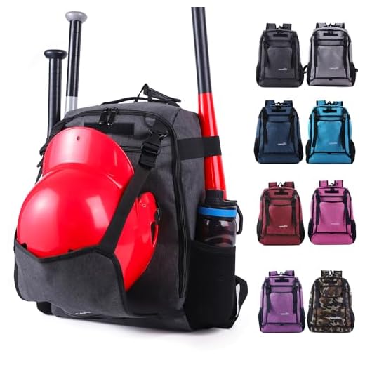 NDNNXE Youth Baseball bag softball Bat bag& backpack, T-Ball & Softball Equipment for Youth,Holds 2 Bats,Water Bottel,Helmet, Gloves, Cleats, Helmet Holder and Includes Fence Hook