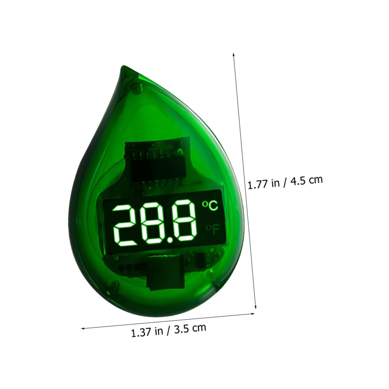VICASKY 3pcs Small Fish Tank Thermometer LED Digital Aquarium Temp Measure Tool for Betta Tanks High Precision Temperature Gauge Compact Design Easy to Read Display for Home Use