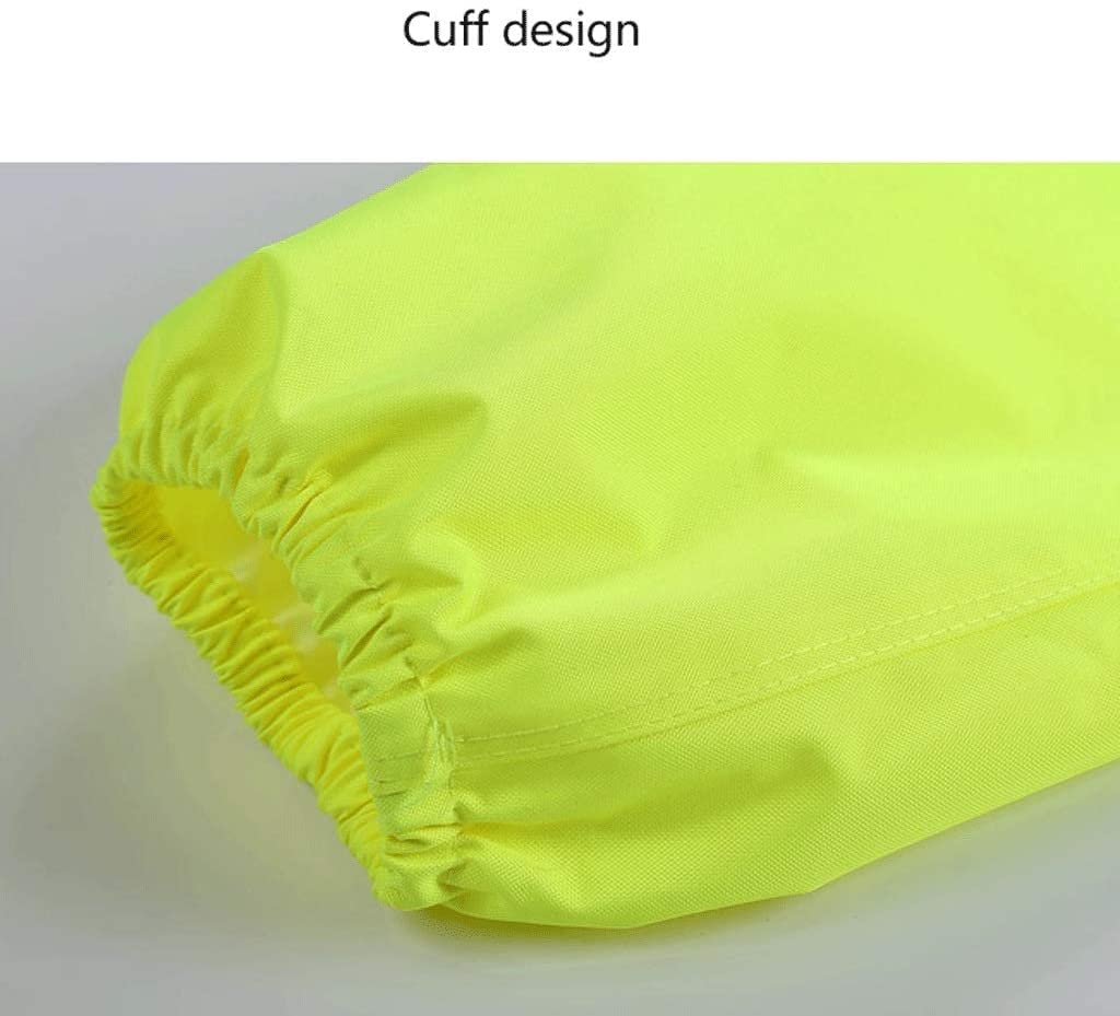 Chaleco de Alta Visibilidad Traje Reflectante, Chaqueta de Seguridad Fluorescente con Capucha Reflectante Chaleco de Seguridad (Blue : Yellow, Size : M)
