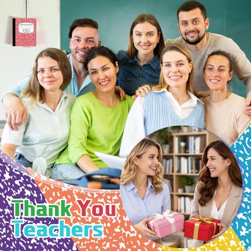 Image of Siifert 24 Pcs Back to School Teacher Appreciation Gifts Bulk Funny Composition Book Air Freshener Car Scented Hanging Decor Thank You Gift for Classroom Lockers Teachers Coworkers