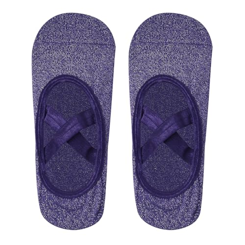 Image of Mint & Oak Pilates Socks with Grips for Women, Ankle Length Non-Slip Yoga Socks, Cotton Ideal For Yoga, Pilates, Gym, Workout, Cute Women's Gift