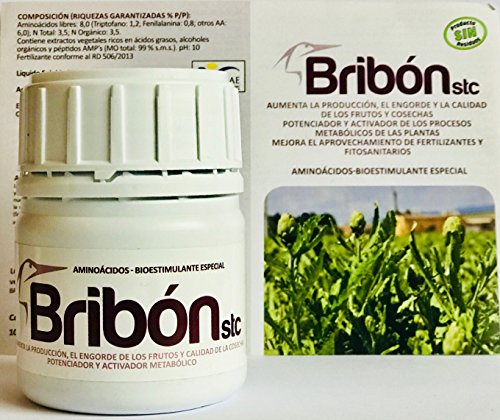 BRIBON® 100 ml Nano-concentrate: Special organic bio-stimulant and nutrient activator. Improves biomass, vigor, and production in gardens, lawns, orchards, crops, etc.
