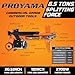 PROYAMA Log Splitter 6.5 Ton, Wood Splitter Electric Powered 15Amp, with Hydraulic Ram, Electric Firewood Splitting Machine, Horizontal