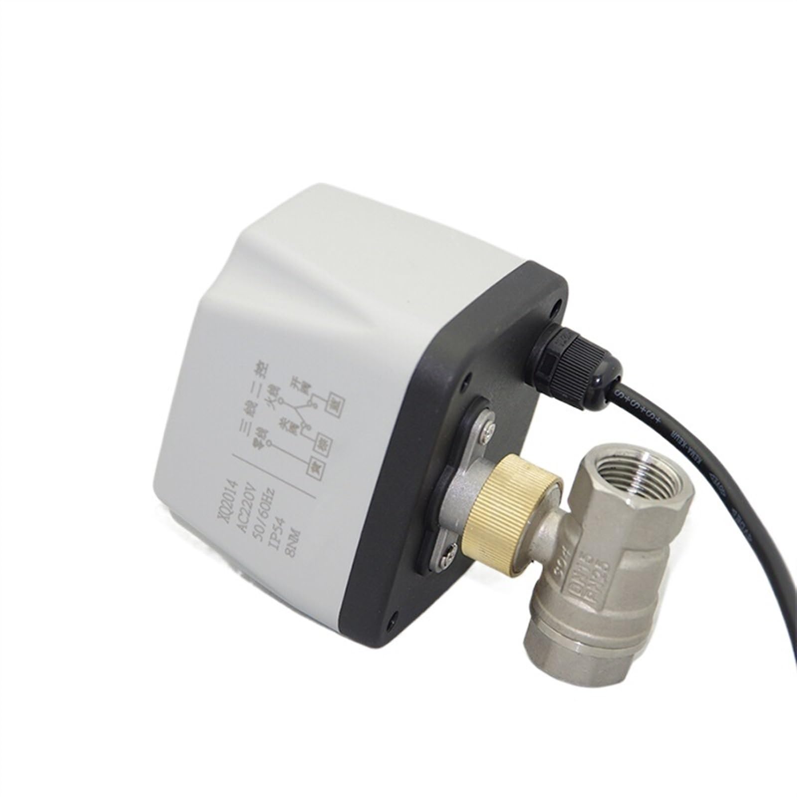 VSPPJYFG 1/2" 3/4" 1" Electric Stainless Steel Ball Valve Three Wires Two Point Control Stainless Steel Motorized Ball Valve 220V 12V(24VDC,0.75 Inch)