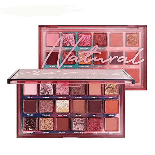 18 Colors Eyeshadow Palette High Pigmented Matte and Shimmer Waterproof Eyeshadow,Easy To Blend Long Lasting Eye makeup Gift Set