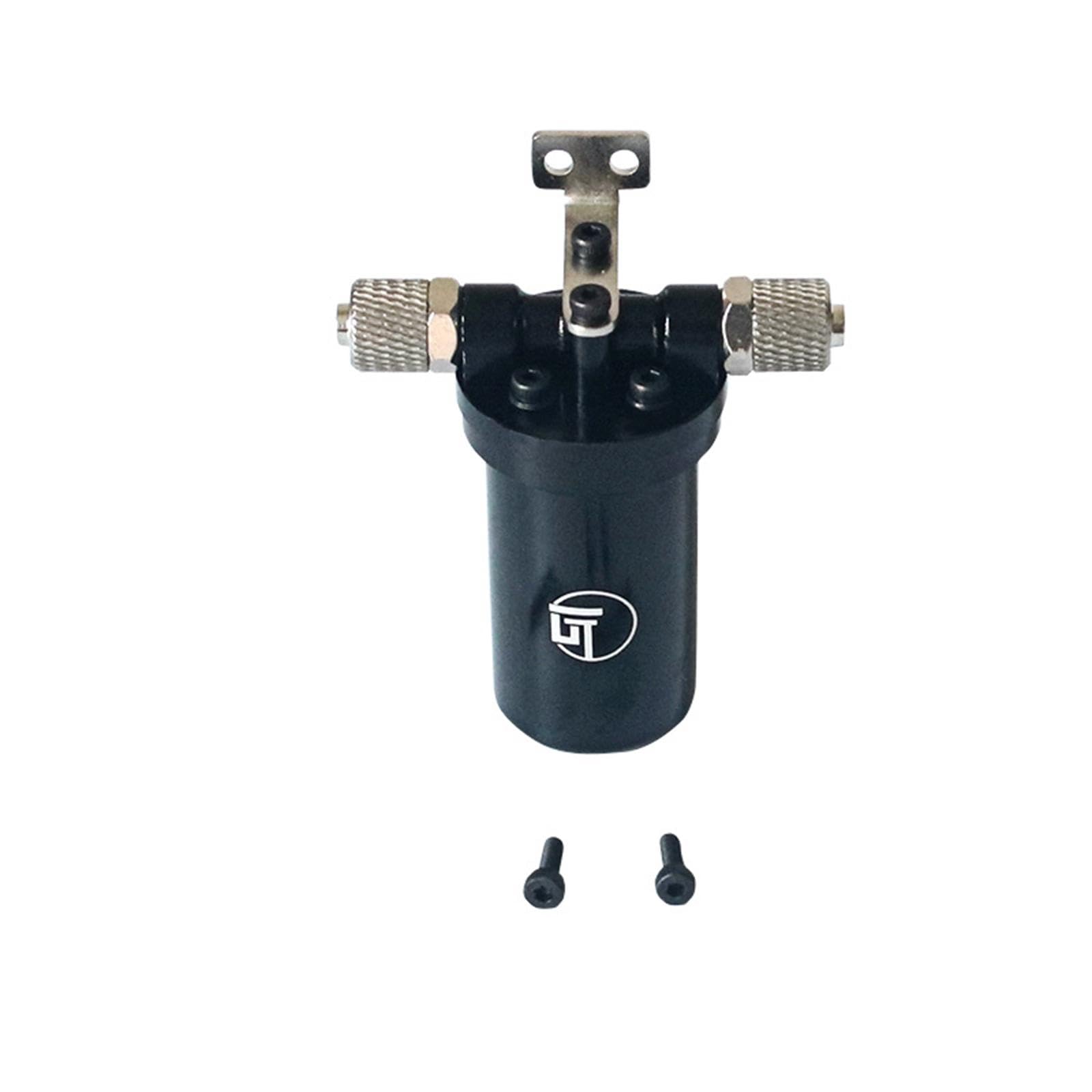 F Fityle Mini Filtro de Aceite hidráulico de aleación de Aluminio 1/14, Accesorios de reparación, Piezas de Coche RC, Accesorio de Rendimiento y fácil, Negro