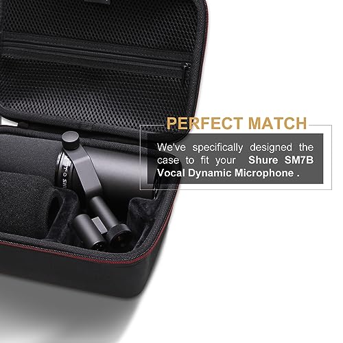 Étui de rangement rigide pour microphone boîtier antichoc noir