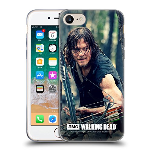 Head Case Designs Licenciado Oficialmente AMC The Walking Dead Estar Al Acecho Daryl Dixon Caso de Gel Suave Compatible con Apple iPhone 7/8 / SE 2020 & 2022