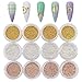 Sindy 12-Piece Nail Caviar Beads Fashion Gold, Silver & Rose Gold Nail Steel Ball Kit with Tools & Accessories for Women (Mixed Sizes)