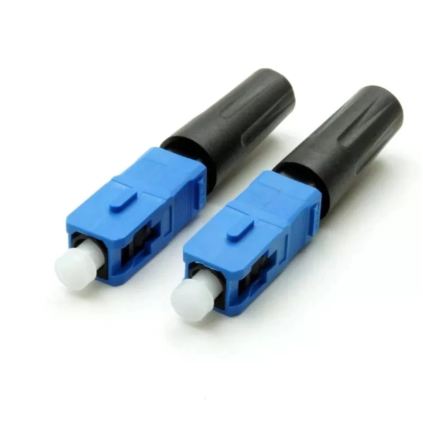 300 Stück FTTH SC UPC Glasfaser-Schnellverbinder for Drop-Kabel SM Schnellmontage-Feldoptikverbinder(White)