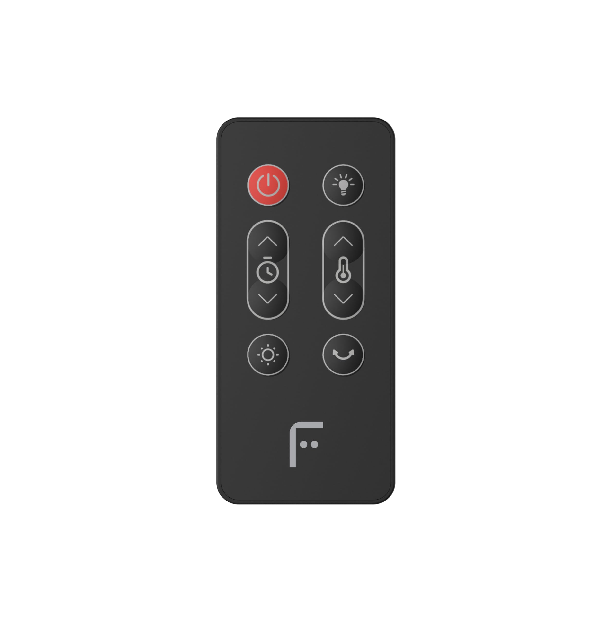 Fakir - Radiador de ventilador de alta calidad, HT 1200, 2500 W, ahorro de energía, con función de temporizador 24 h, luz de ambiente y oscilación de 80°, modo ECO, pantalla táctil LED, mando a
