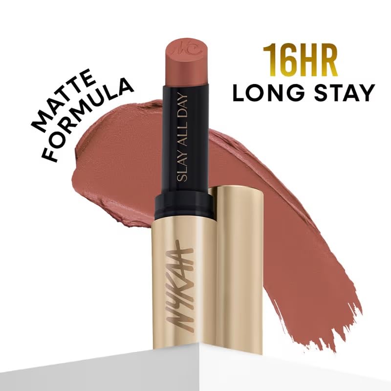 Image of Nykaa Matte to Last No Transfer Long Lasting Lipstick (3.5g) (Irish Coffee)