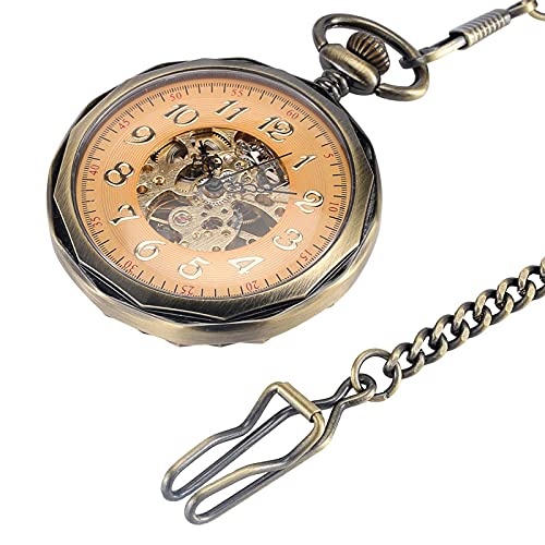 Gentleman Pocket Watch, Pocket watch,Coverless manual mechanical pocket watch with Arabic numerals dial (Color : Bronze) steampunk buy now online Gentleman Pocket Watch, Pocket watch,Coverless manual mechanical pocket watch with Arabic numerals dial (Color : Bronze) steampunk buy now online