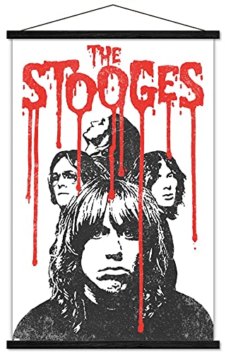 Poster Stooges-Bleeding Logo suspendu sans abîmer les murs grâce au cadre magnétique