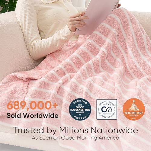 Image of Snuggle Sac Ultra Soft Throw Blanket, Pink, 50 inchx60 inch