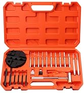 HORUSDY 23-Piece Punch Set Roll Pin Punch Set and Hammer with Bench Block, Punch Tool Ideal for M...
