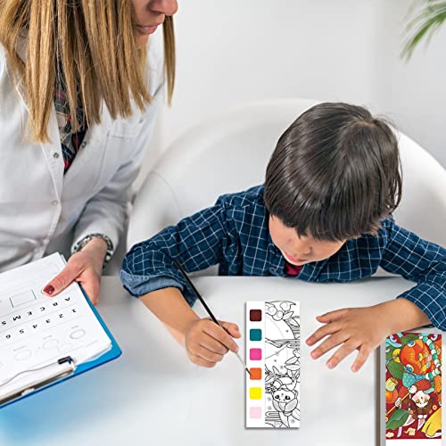 Watercolor Paint Book,Funny Watercolor Coloring Book For Kids | Paint Book Pocket Watercolor Book Children's Watercolor Coloring Pad Improve Children's Focus Adj #TOP1
