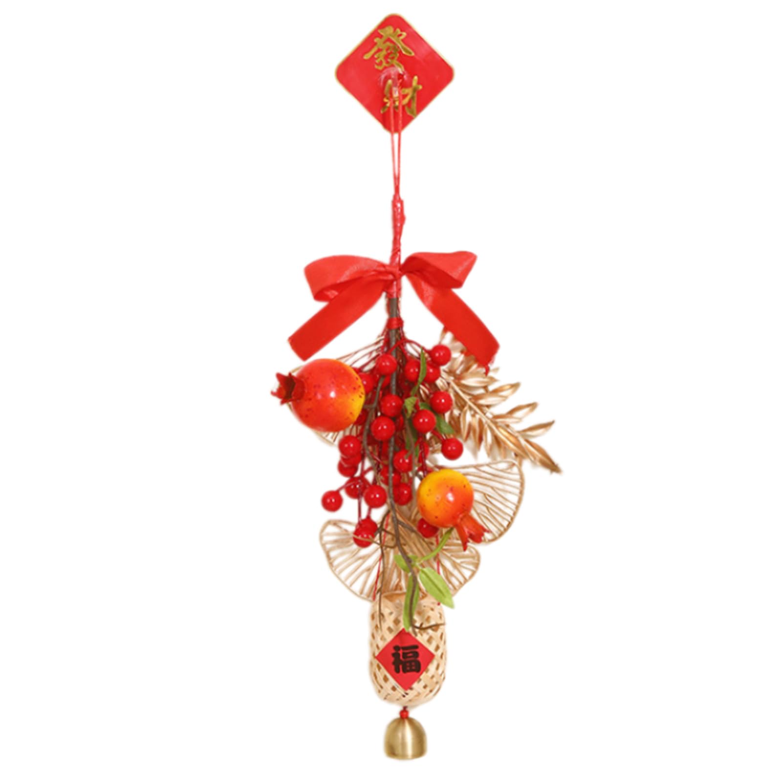 Carotoe Everything Goes Well Vibranted Chinese New Year Hanging Pendant With Traditional Patterns Realistic Fruit Pendant For Home Decoration Luck Pendants