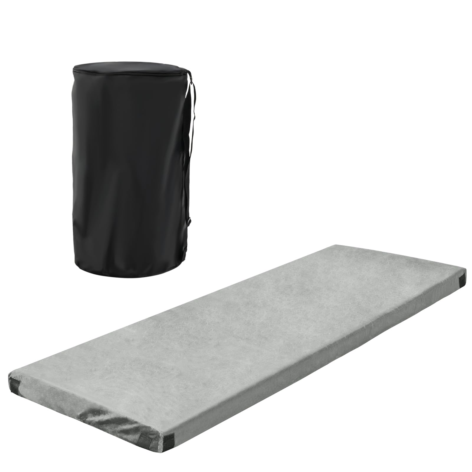 SOARS Matelas Camping Portable 183 X 62,5 X 6,5 CM, Matelas Pliable en Mousse à Mémoire de Forme avec Sac de Transport, Housse Amovible en Flanelle, pour Voyage, Camping, Maison