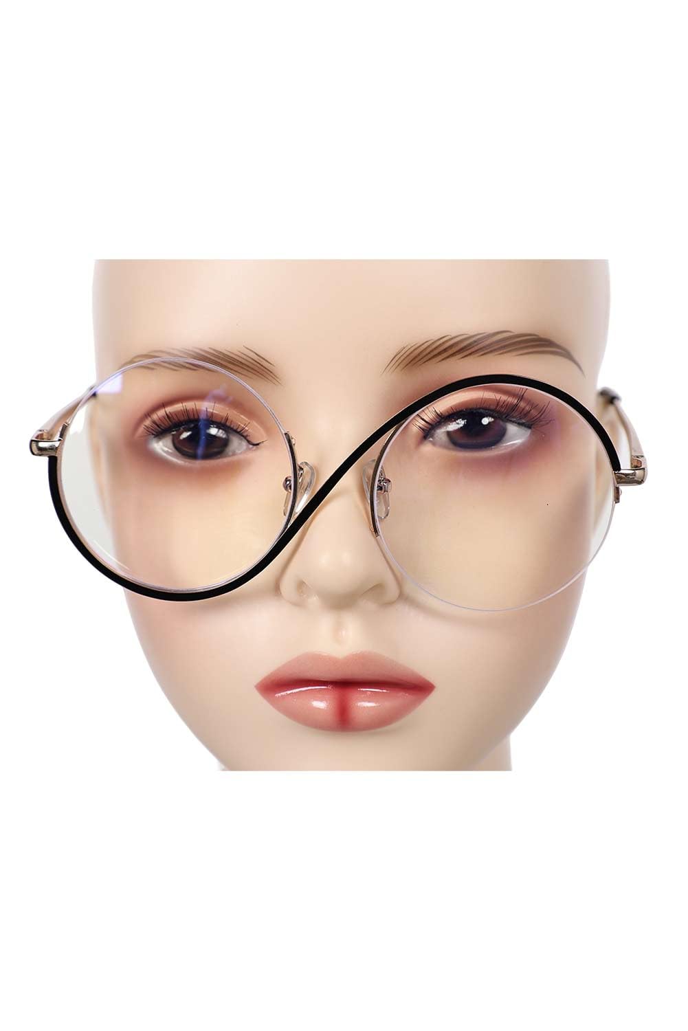 JRCRIN Adult Elphaba Thropp Glasses Costume Cosplay Girls Witch Wizard Black Hat Cap Halloween Cosplay Accessories (Glasses, One Size) - Image 2