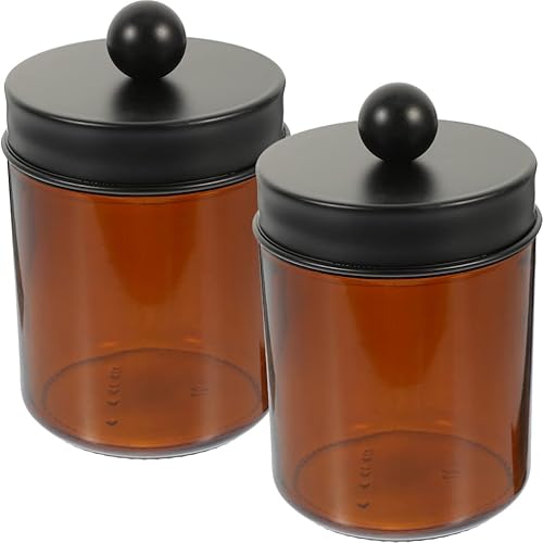 Miniatura 1 de Tarros cosméticos de crema envases de viaje 2 unids recipiente de almacenamiento de vidrio multifuncional recipiente de almacenamiento de loción