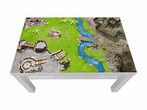 Ritter/Fantasy Möbelfolie/Aufkleber - LCK03 - passgenau für den Lack Couchtisch (90 x 55 cm) von IKEA - In wenigen…