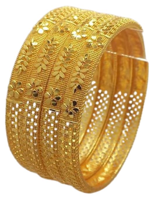 Thi Beauty Daily Elegance: 4 Piece One Gram Gold Plated Kada/Bangles - Durable Finish For All Occasions For Women (2.4) (B0CNHBLW5P) Amazon Price History, Amazon Price Tracker