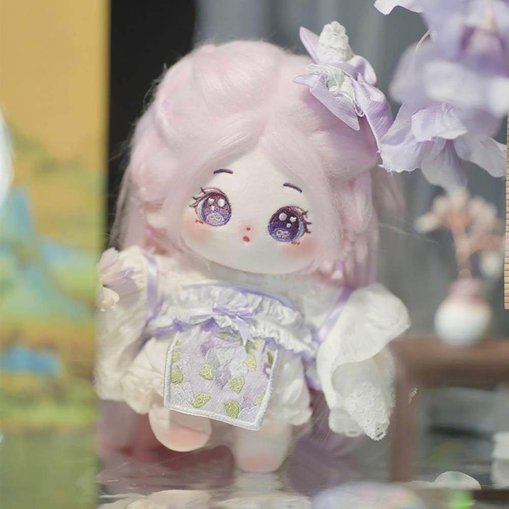 Amazon.co.jp: niannyyhouse 20cm綿人形 ぬいぐるみ 女の子 長い髪