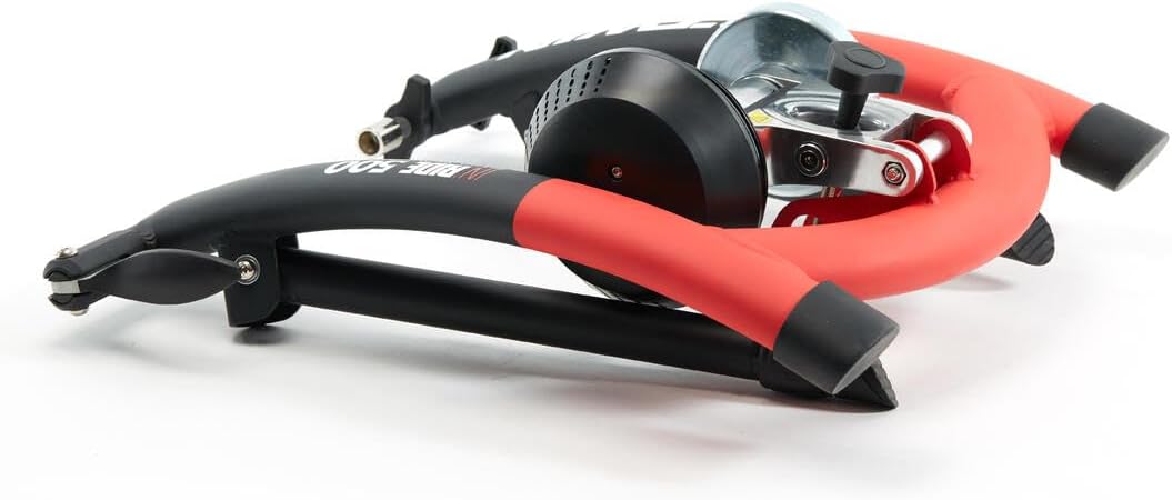 Folded bike trainer for storage