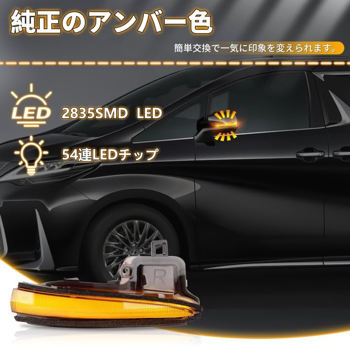 30系ヴェルファイア　純正サイドミラーウィンカー 30系ヴェルファイア用LEDドアミラーウインカーの販売サイト