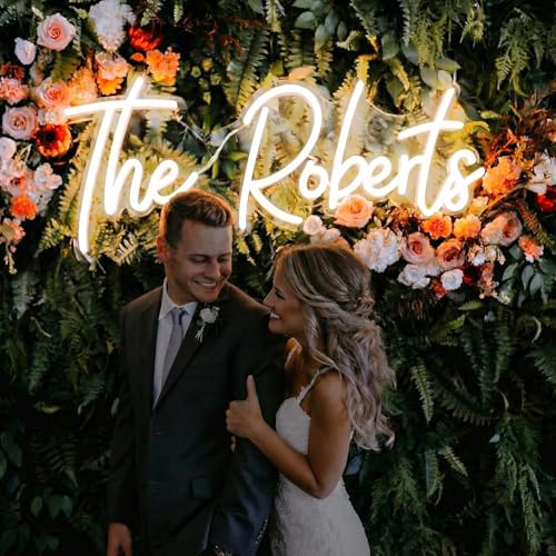 LC Sign Custom Neon Sign, LED Name Signs Customizable for Wedding Events Prom, Personalized Led Neon Light Gifts for Bedroom Wall Decor, Office Coffee Bar Shop Business Signs