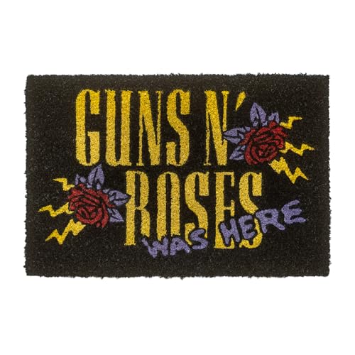 Grupo Erik - Paillasson Exterieur 40 x 60 cm Guns n Roses | Tapis Antidérapant Marvel, Tapis d'Entrée | Paillasson Extérieur Original