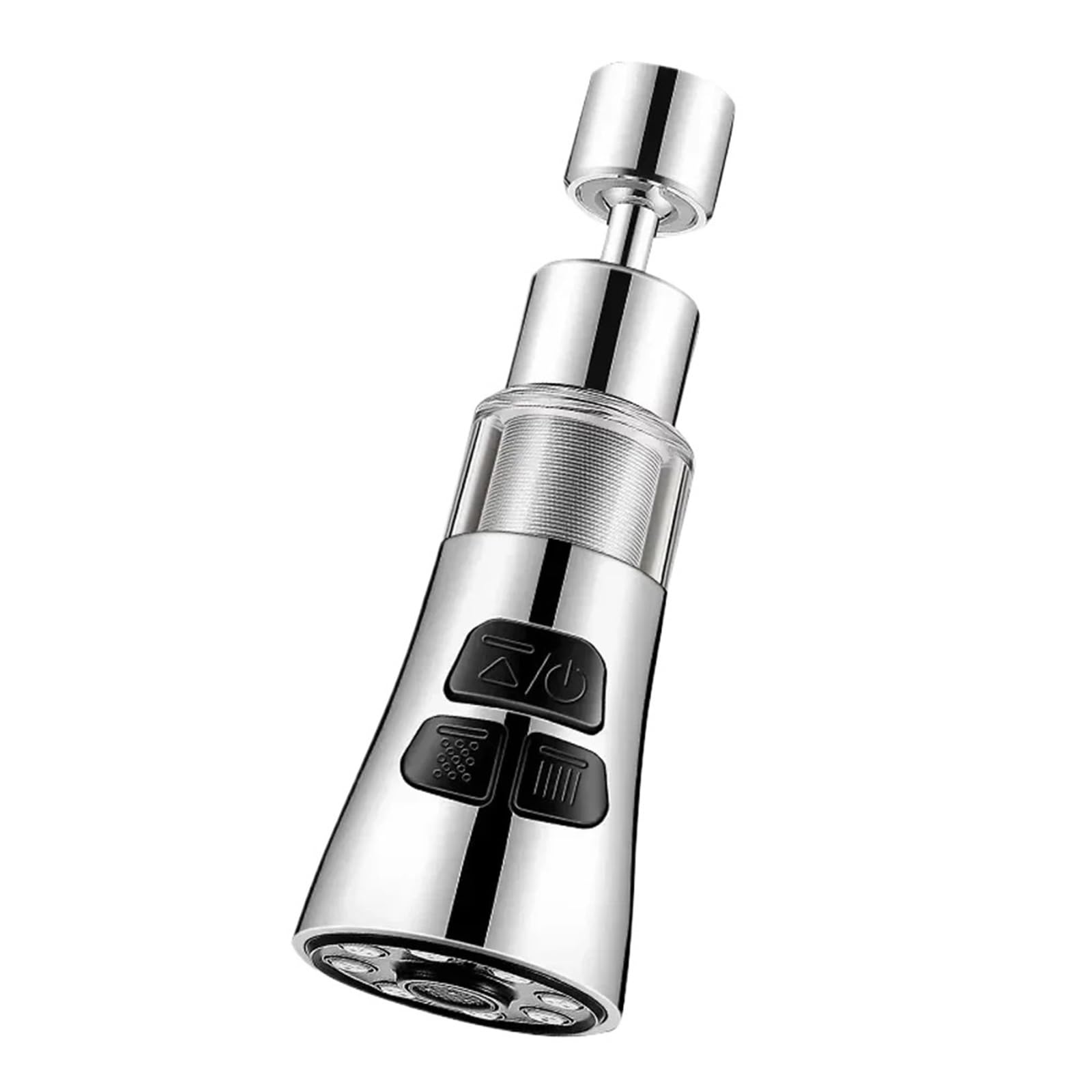 Mklhavb White Universal 360 Rotate Kitchen Faucet Extender With Filter Function Aerator Splash Washbasin Bubbler Nozzle Tap Accessories(White)