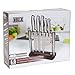 HULLR Stainless Steel Kitchen Knife Set with Acrylic Stand - 6 Piece Set