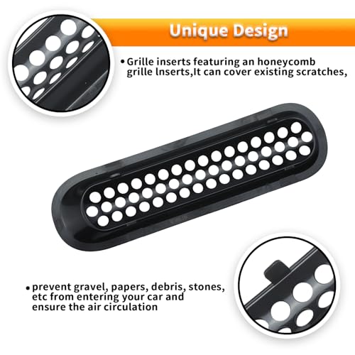 Image of 7PCS Grille inserts Black Fits For Jeep Wrangler JK, JKU, Unlimited, Sports, Sahara, Freedom, Rubicon 2-Door & 4-Door 2007 2008 2009 2010 2011 2012 2013 2014 2015 2016 2017