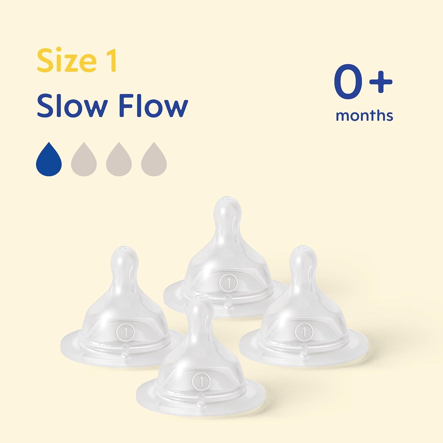 MAM Teats Size 1 | 4 Pack | Slow Flow | Fits All MAM Bottles | Made from SkinSoft Silicone | Baby Accessories for Newborn - 3