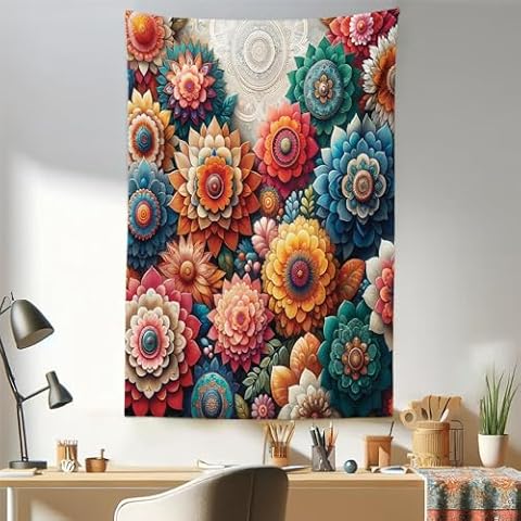 Ambesonne Floral Tapestry with Boho Style Cover