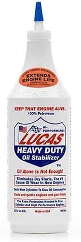 LU10001 - Estabilizador de aceite resistente Lucas, botella de 1 cuarto de galón (se adapta a cajas de 12) disponible en Yaxa Peru