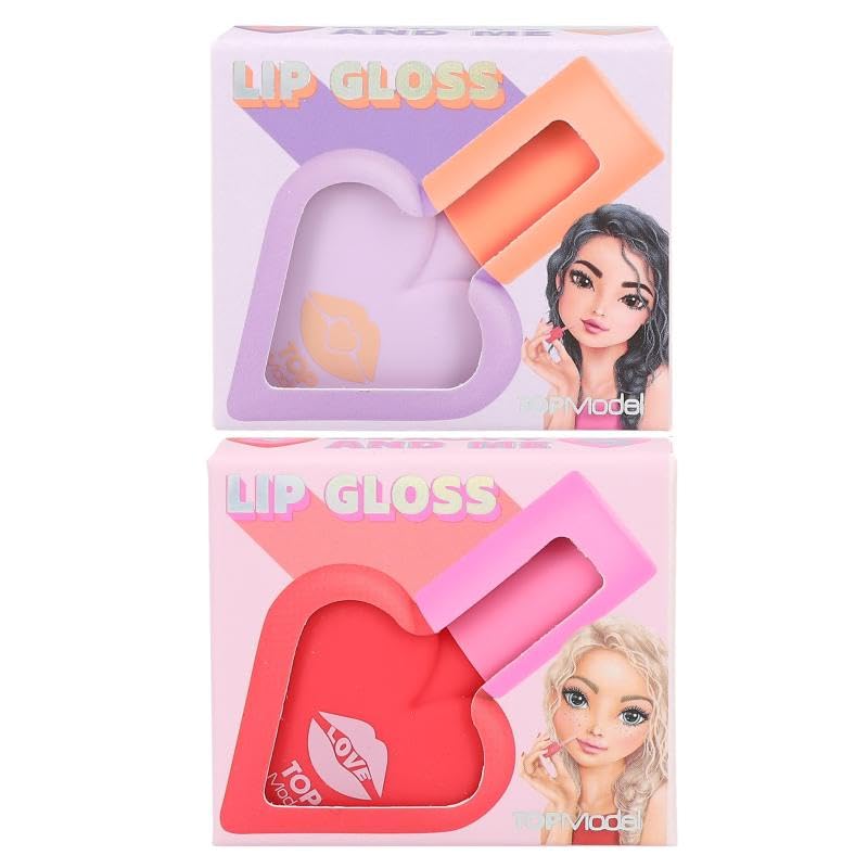 TOP Model lip gloss Sweet Heart BEAUTY and ME, Soft Pink